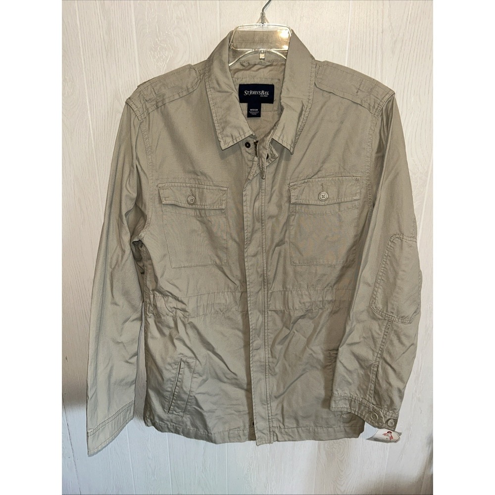 St John's Bay Medium Khakis Utility Spring Jacket